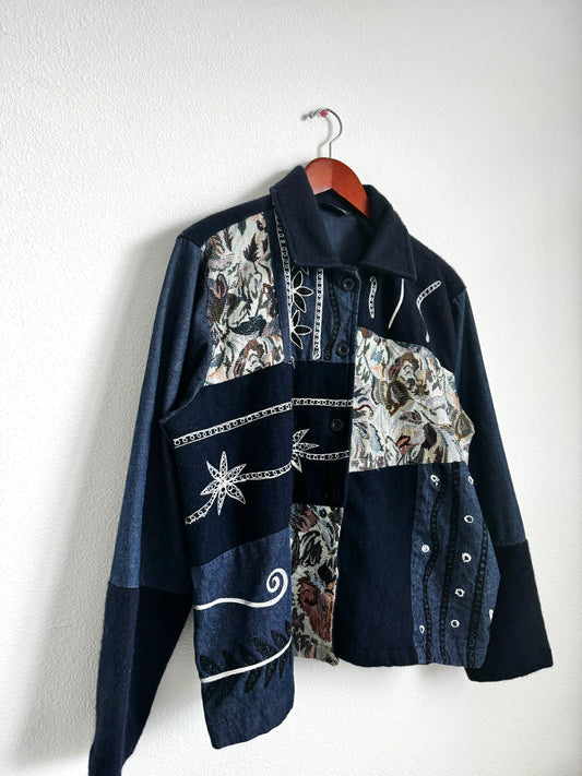 Denim Patchwork Jacket