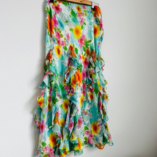 90’s Ralph Lauren Floral Skirt