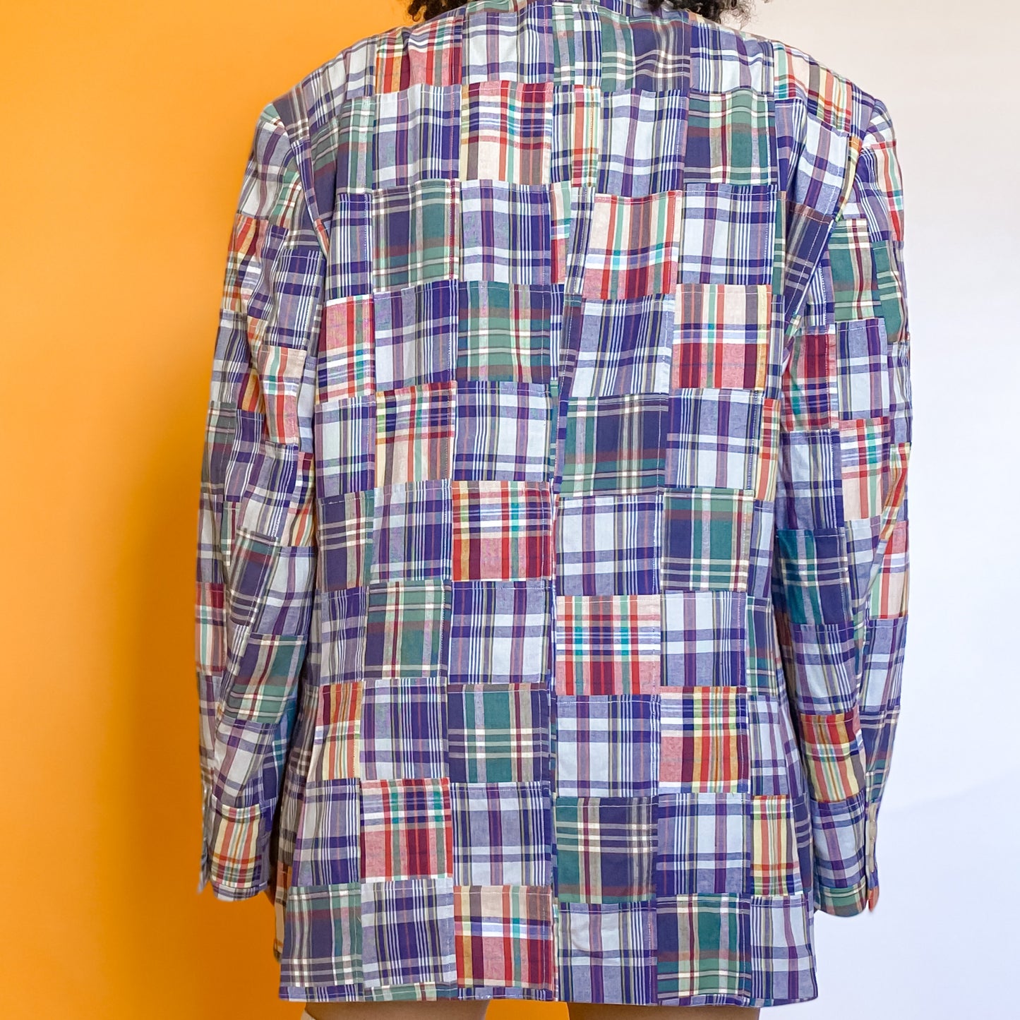 Vintage Men's Oversized Plaid Blazer