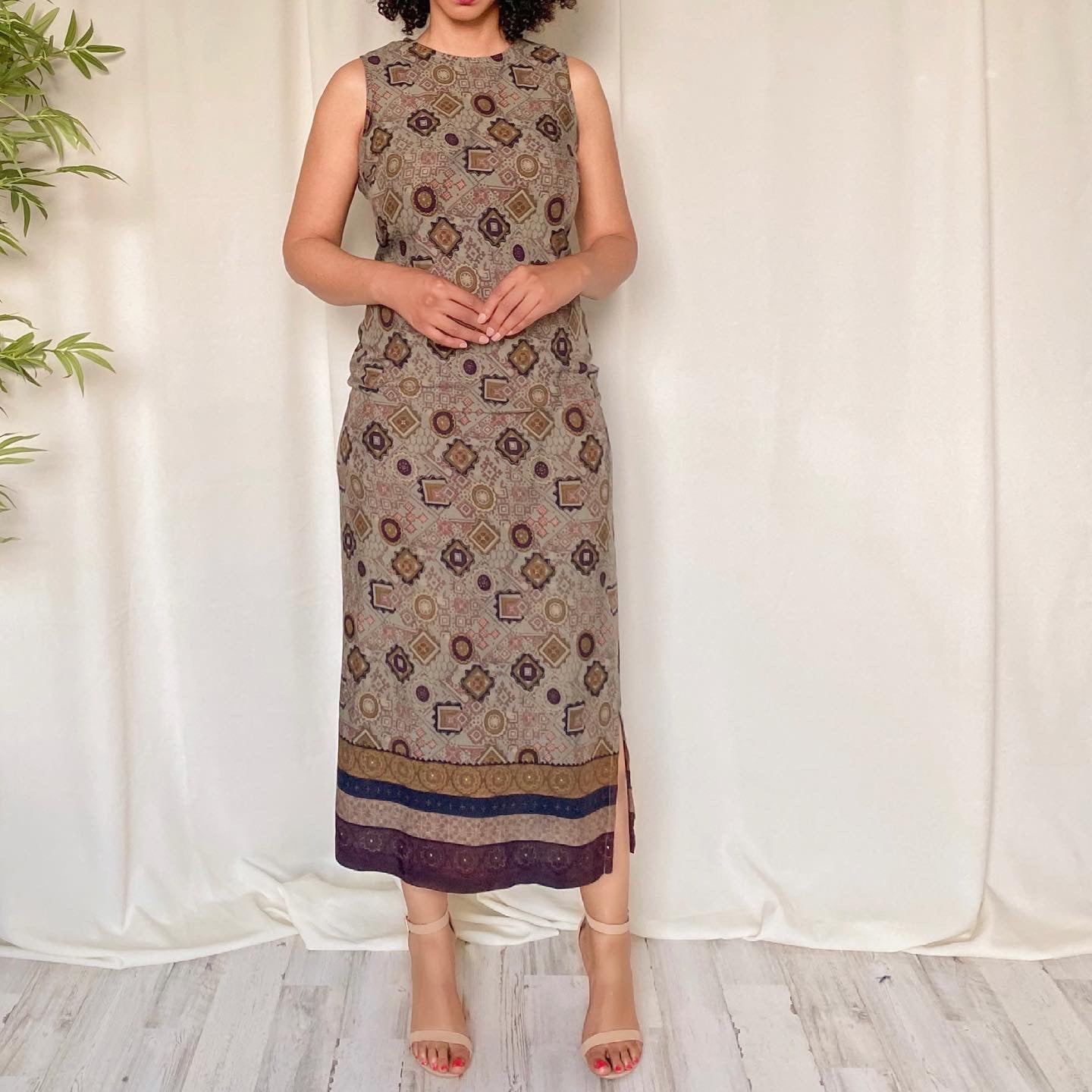 Vintage Karin Stevens Safari Dress