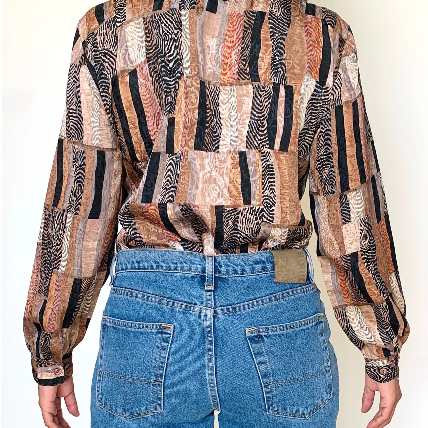 Vintage Tan Jay Mixed Print Shirt