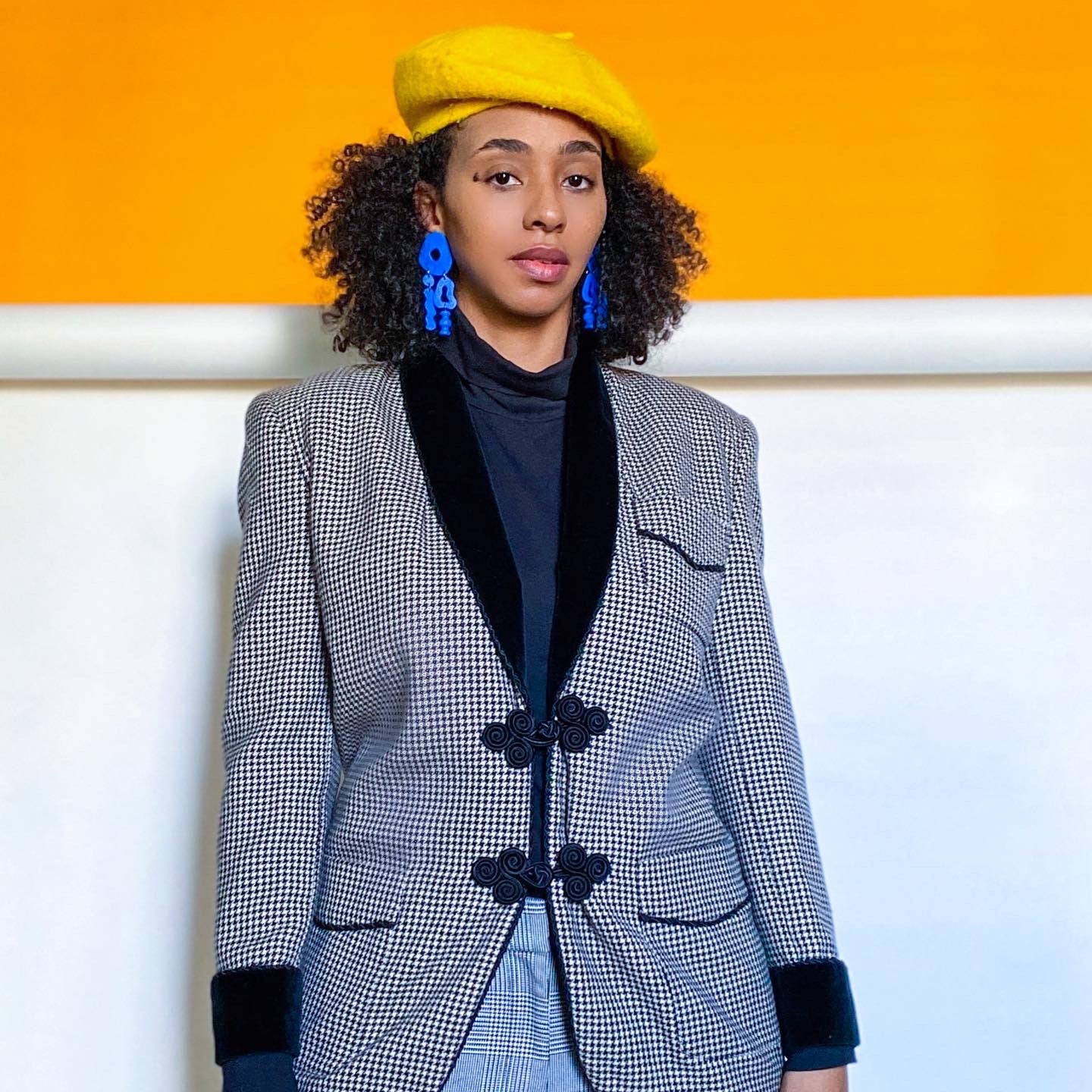 Vintage Breeches Houndstooth Blazer