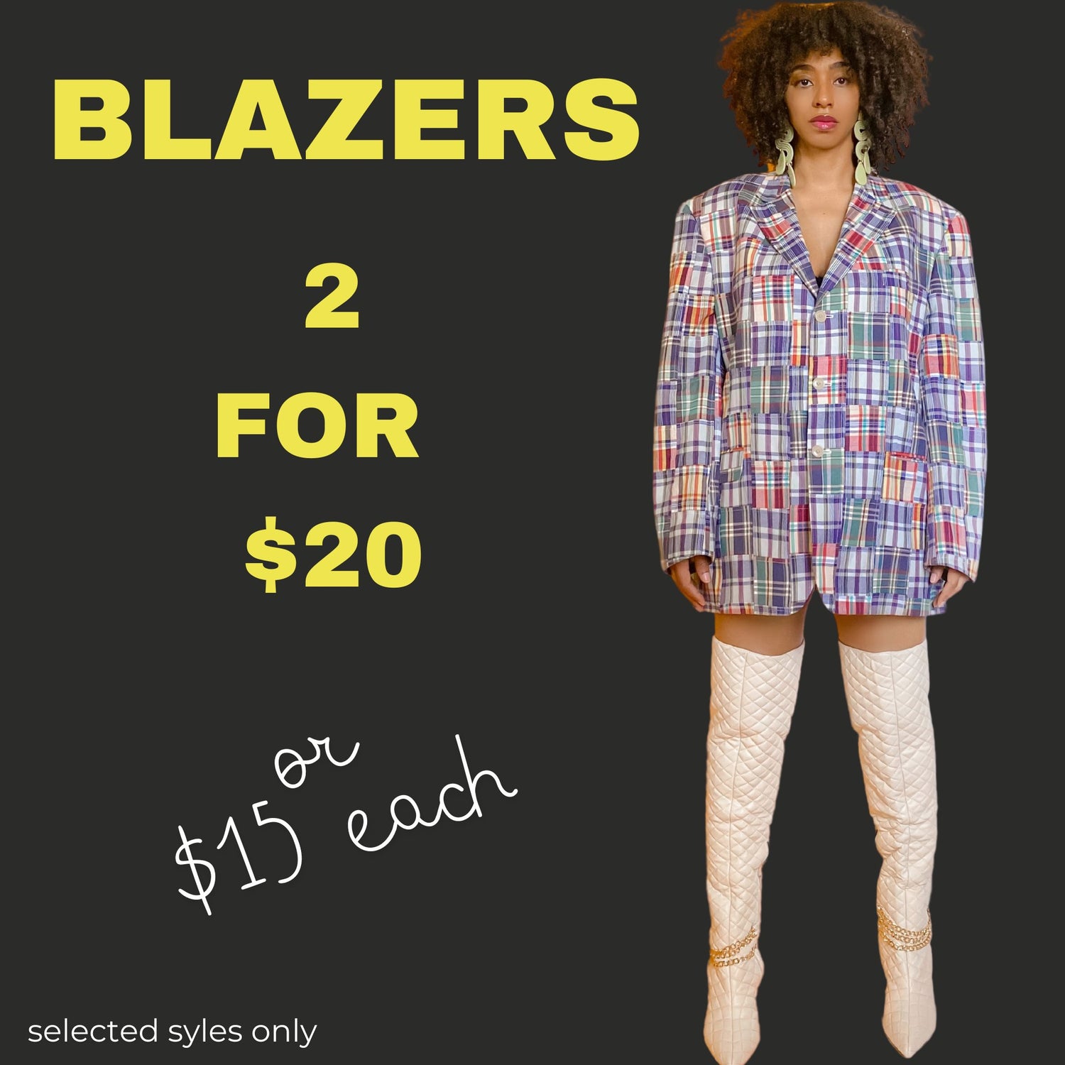 BLAZERS 2 FOR $20 or $15 each