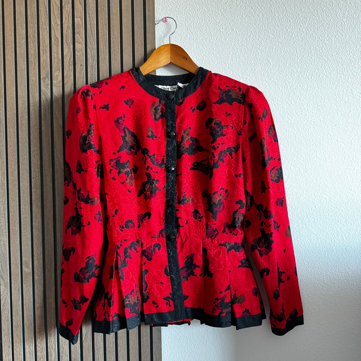 Vintage Oleg Cassini Peplum Top