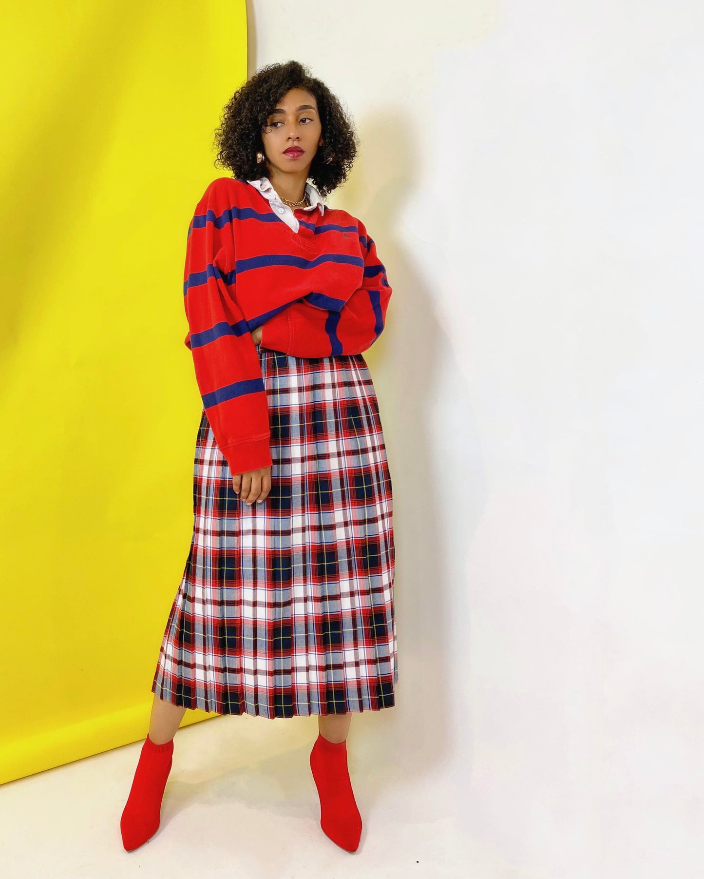 Leslie Fay Plaid Skirt