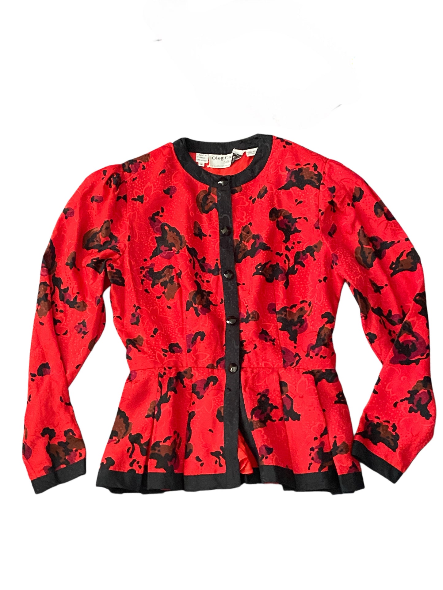 Vintage Oleg Cassini Peplum Top