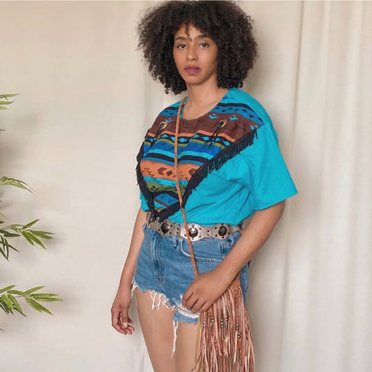 Vintage Western Fringe Top